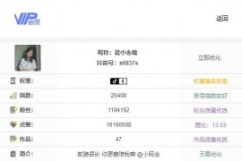 全网最火的抖音查询权重源码