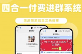 外面卖999+的付费进群系统